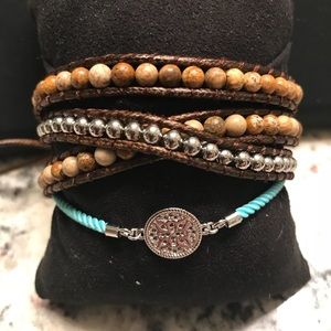 Rustic cuff set